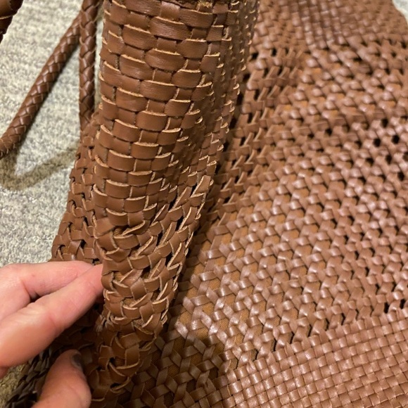 Woven brown leather Tote Bag - Picture 6 of 7